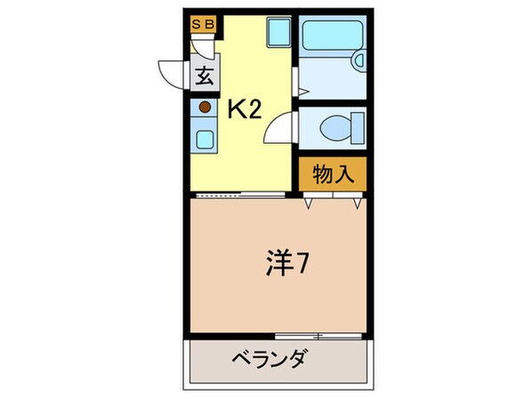 ブロスハイツ住吉本町の物件間取画像